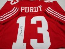 Brock Purdy of the San Francisco 49ers signed autographed football jersey PAAS COA 077