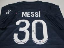 Leo Messi of the Paris Saint Germain signed autographed soccer jersey PAAS COA 283
