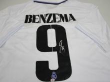 Karim Benzema of the Real Madrid signed autographed soccer jersey PAAS COA 805