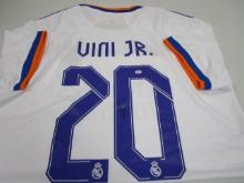 Vini Jr of the Real Madrid signed autographed soccer jersey PAAS COA 425