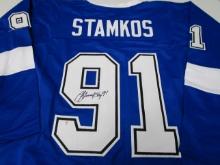 Steven Stamkos of the Tampa Bay Lightning signed autographed hockey jersey PAAS COA 641