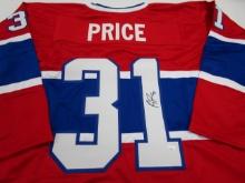 Carey Price of the Montreal Canadiens signed autographed hockey jersey PAAS COA 280