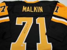 Evgeni Malkin of the Pittsburgh Penguins signed autographed hockey jersey PAAS COA 488