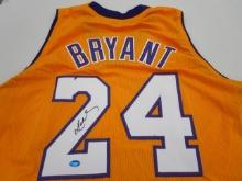 Kobe Bryant of the LA Lakers signed autographed basketball jersey TAA COA 155