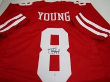 Steve Young of the San Francisco 49ers signed autographed football jersey PAAS COA 980