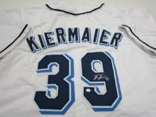 Kevin Kiermaier of the Tampa Bay Rays signed autographed baseball jersey PAAS COA 362