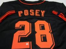 Buster Posey of the San Francisco Giants signed autographed baseball jersey PAAS COA 291