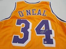 Shaquille O'Neal of the LA Lakers signed autographed basketball jersey PAAS COA 435