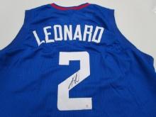 Kawhi Leonard of the LA Clippers signed autographed basketball jersey PAAS COA 603