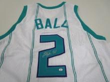 LaMelo Ball of the Charlotte Hornets signed autographed basketball jersey PAAS COA 070
