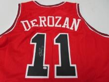 DeMar DeRozan of the Chicago Bulls signed autographed basketball jersey PAAS COA 509