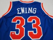Patrick Ewing of the NY Knicks signed autographed basketball jersey PAAS COA 237