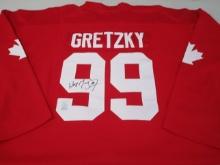 Wayne Gretzky of Team Canada signed autographed hockey jersey Gretzky Authenticated Holo