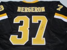 Patrice Bergeron of the Boston Bruins signed autographed hockey jersey PAAS COA 617