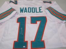 Jalen Waddle of the Miami Dolphins signed autographed football jersey PAAS COA 052