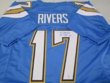 Philip Rivers of the LA Chargers signed autographed football jersey PAAS COA 179