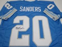 Barry Sanders of the Detroit Lions signed autographed football jersey PAAS COA 797