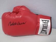 Roberto Duran signed autographed boxing glove PAAS COA 189