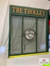 Vintage "The Trolley" Metal Front Grill & Headlight