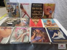 1973 Playboy Magazines complete set of 12