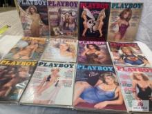 1981 Playboy Magazines complete set of 12