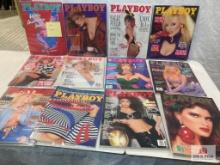 1986 Playboy Magazines complete set of 12