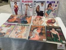 1990 Playboy Magazines complete set of 12