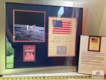 United States Flag Flown Onboard Apollo 12 To The Moon