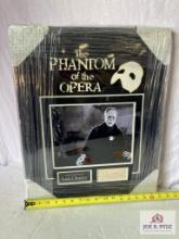 "Phanton Of The Opera" Lon Chaney Sr. Signed Cut Photo Frame