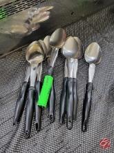 Vollrath Stainless Serving Spoons W/Rubber Handles