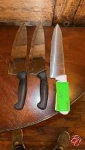 (2) Mercer & Member's Mark Carving Knives