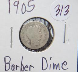 1905- Barber Dime