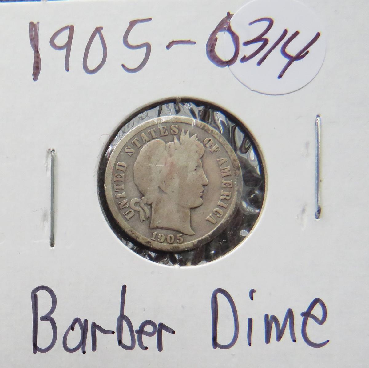 1905-O Barber Dime