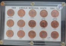 1959- 1954 Uncirculated Memorial Cent Set