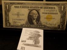 Series 1935A $1 Silver Certificate Yellow seal North Africa Emergency, signed by Julian & Morgenthau
