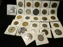 (27) Foreign Coins, Argentina, Bahamas, Belgium, Brazil, China, Denmark, Egyp & France.