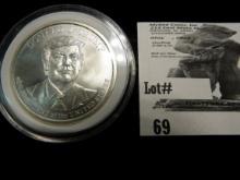 Donald J. Trump 45th President of the United States. .999 Fine Silver One Ounce. Encapsulated.