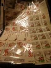 Pack of Miscellaneous Christmas Seals and some Full Sheets.
