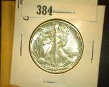 1941 S Walking Liberty Half Dollar, AU.