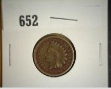 1862 Indian Head Cent, G-VG.