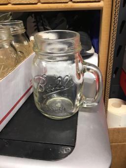 set of glass mugs
