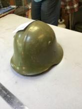 vintage military steel helmet