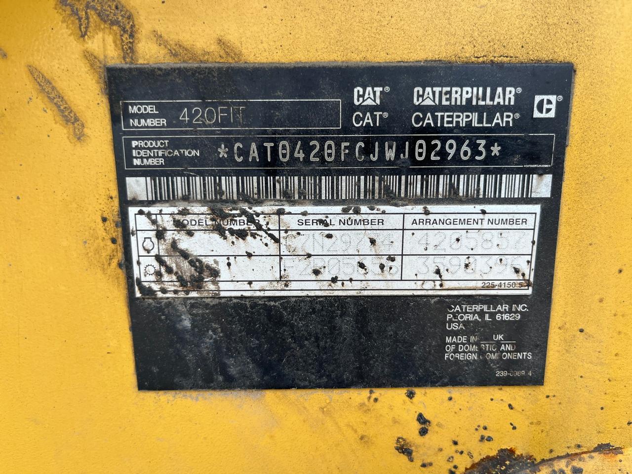 2015 Caterpillar 420F IT Loader Backhoe