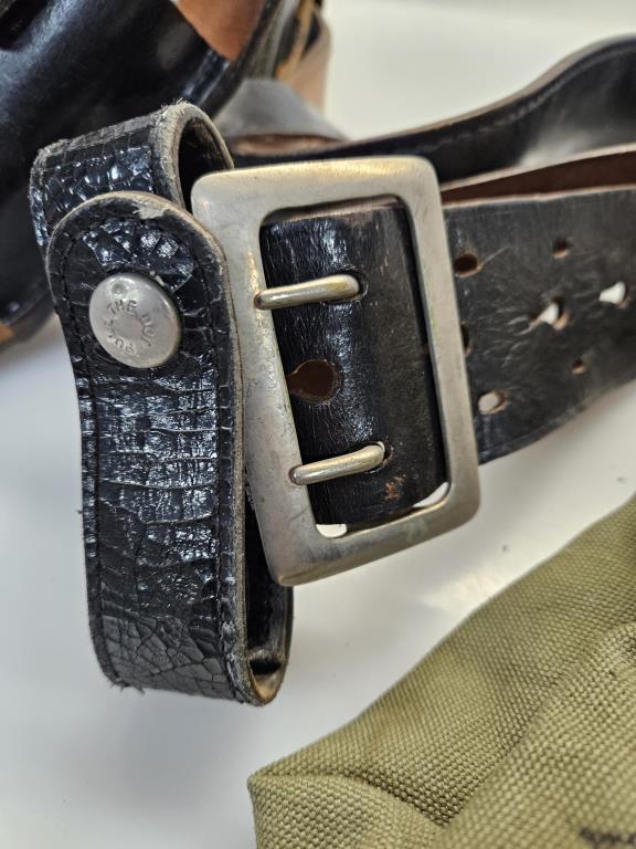 Vintage Army Baton, Belts, Duffel & Lace-up Gaiter