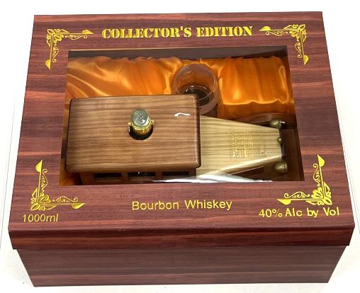 American Bourbon Whiskey Collector Decanter Set
