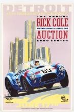 1989 Rick Cole Auctions Detroit Auction Poster