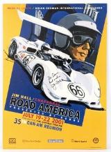 Jim Hall Signed Road America Poster