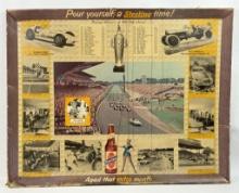 1960 Sterling Beer Indianapolis 500 Race Sign