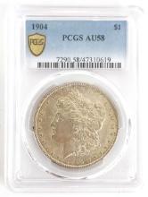 1904 U.S. Morgan Silver Dollar PCGS AU 58