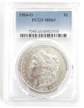 1904-O U.S. Morgan Silver Dollar PCGS MS 63